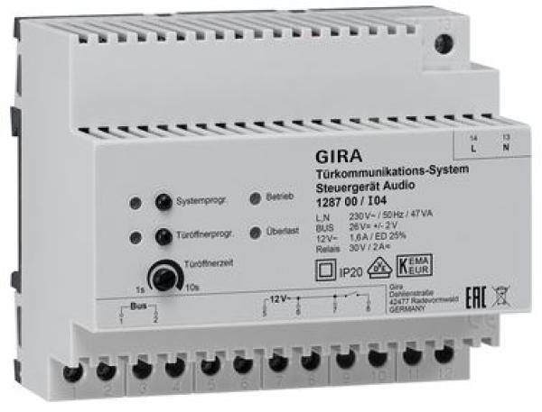 GIRA Steuergerät Audio Türkommunikation REG 128700