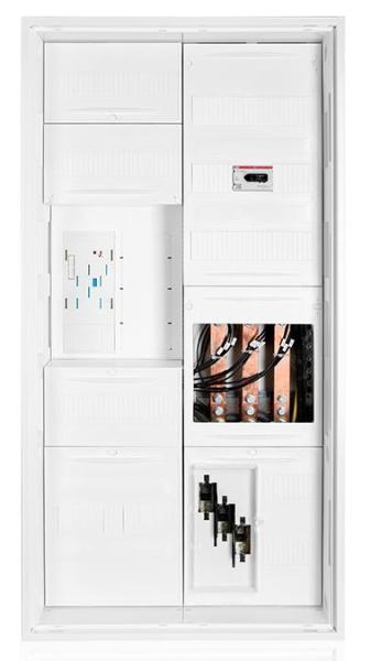 F-Tronic Wandlerschrank eHZ 100A mit LS Automaten, EHZW100LS