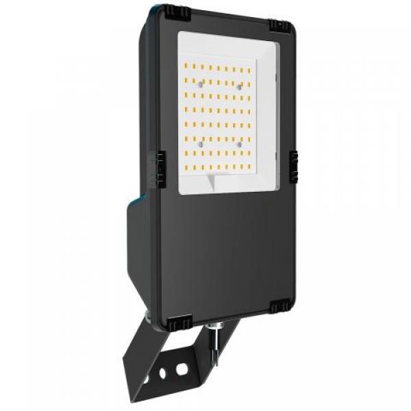 SHADA LED-Strahler Flutlichtstrahler 50W 7750lm 4000K IP66, schwarz EEC: D (230091)