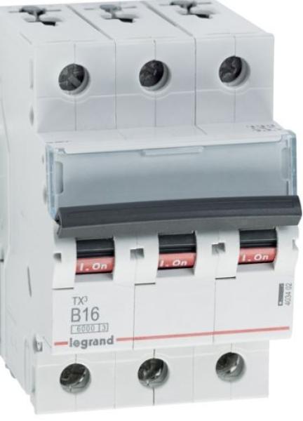 Legrand Leitungsschutzschalter D16A - TX3, 6kA, 3-polig (403755)