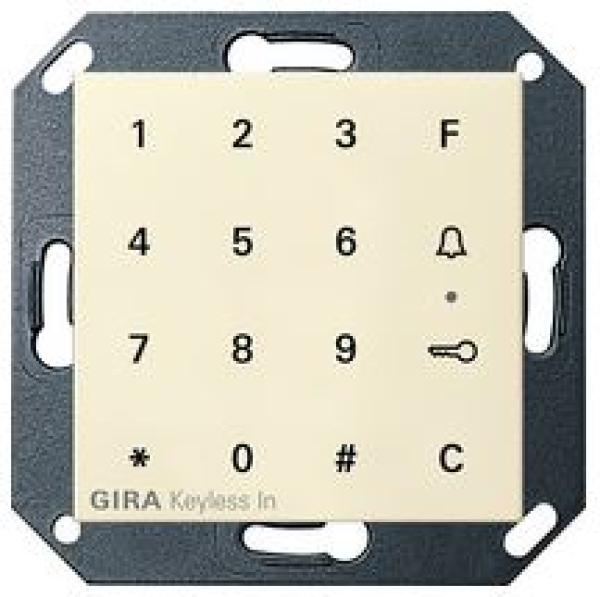 Gira 260501 System 55 Keyless In Codetastatur Cremeweiß glänzend