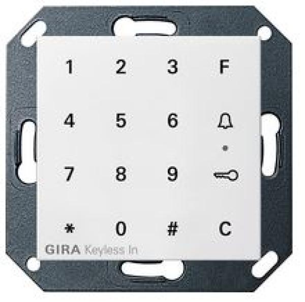 Gira 260527 System 55 Keyless In Codetastatur Reinweiß seidenmatt