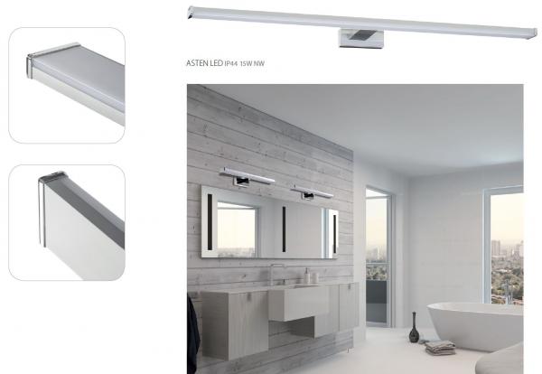 Kanlux LED-Wandleuchte Spiegelleuchte ASTEN 15W-NW, 1340lm, 4000K, LED SMD, IP44, Länge: 900mm, ALU/Kunststoff (26682)