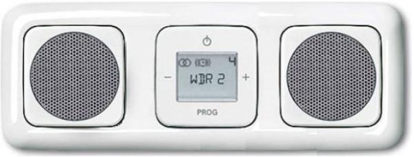 Busch-Jaeger Radio DAB+ Komplett-Set ReflexSI 3-fach alpinweiss (8215U-101 + 2x8223U + 8252-214-101 + 2x8253-214 + 2513-214)