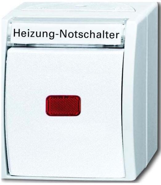 Busch-Jaeger 2601/6 SKWNH-54 Heizung-Notschalter, Aus-/Wechsel, Aufputz IP44