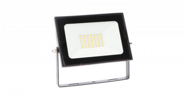 SHADA LED-Strahler Flutlichtstrahler 30W 2400lm 4000K schwarz IP65, EEC: A-A++ (0300644) ***RESTPOSTEN***