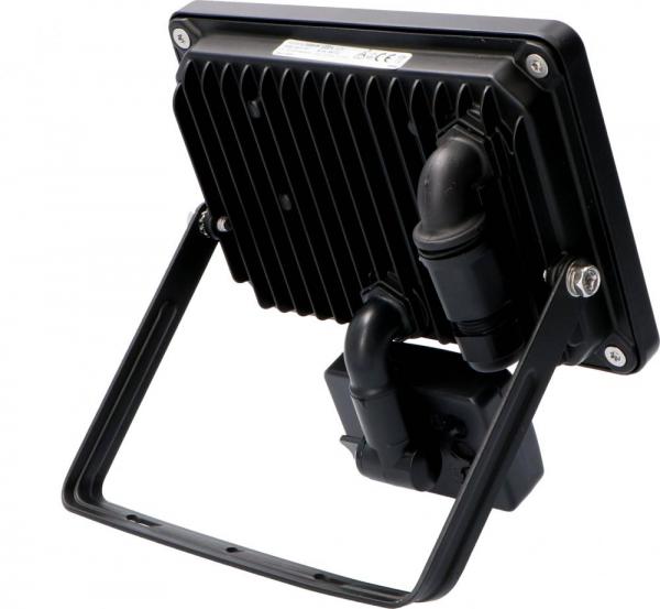 SHADA LED-Strahler Flutlichtstrahler mit Bewegungsmelder 30W 2700lm 4000K schwarz IP44, EEC: A-A++ (0300712) ***RESTPOSTEN***
