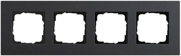 Gira 0214226 System 55 Rahmen 4-fach Esprit Linoleum-Multiplex Anthrazit
