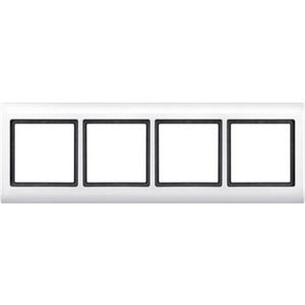 Merten 400419 AQUADESIGN Rahmen 4-fach polarweiß