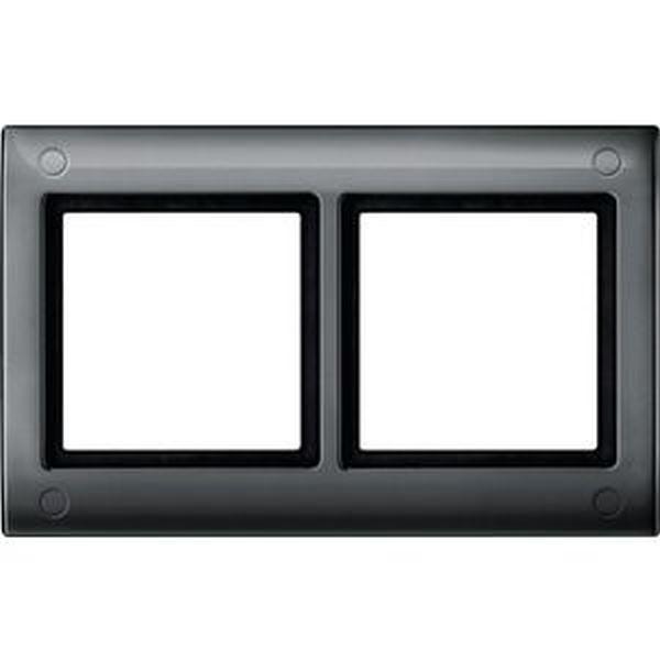 Merten 401214 AQUADESIGN Rahmen verschraubbar 2-fach anthrazit ***RESTPOSTEN***