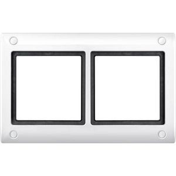 Merten 401219 AQUADESIGN Rahmen verschraubbar 2-fach polarweiß ***RESTPOSTEN***