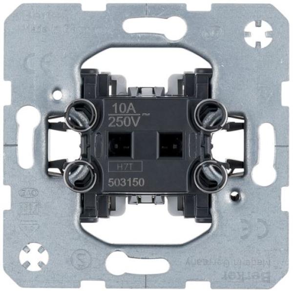 Berker 503150 Taster, Schließer für Hohlwandmontage, Modul-Einsätze