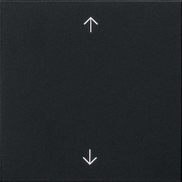 Gira 5361005 System 3000 System 55 Bedienaufsatz mit Pfeilsymbolen Schwarz matt