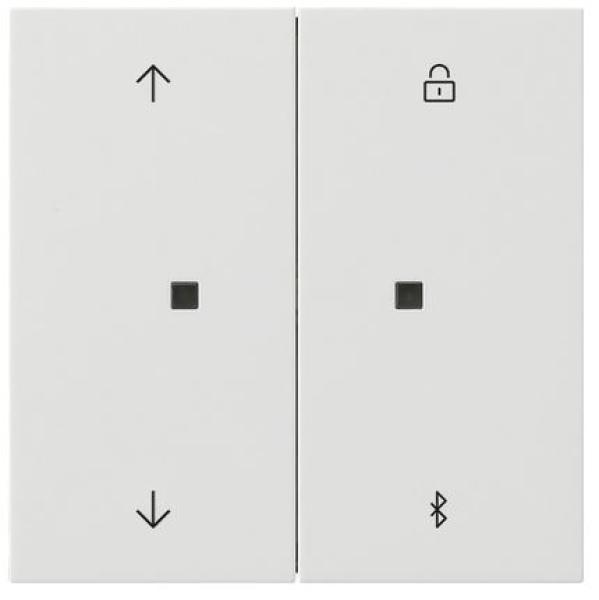 Gira 5367112 System 3000 Jalousie- und Schaltuhr BT Flächenschalter Reinweiß glänzend