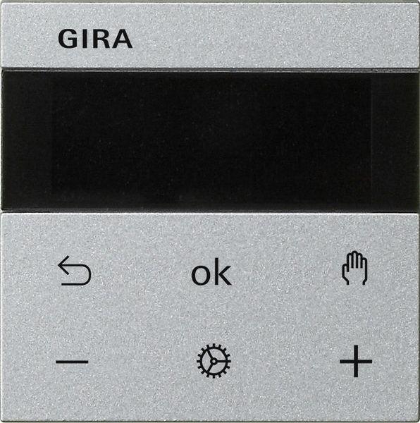 Gira 539326 System 55 Raumtemperaturregler S3000 RTR Display, aluminium lackiert