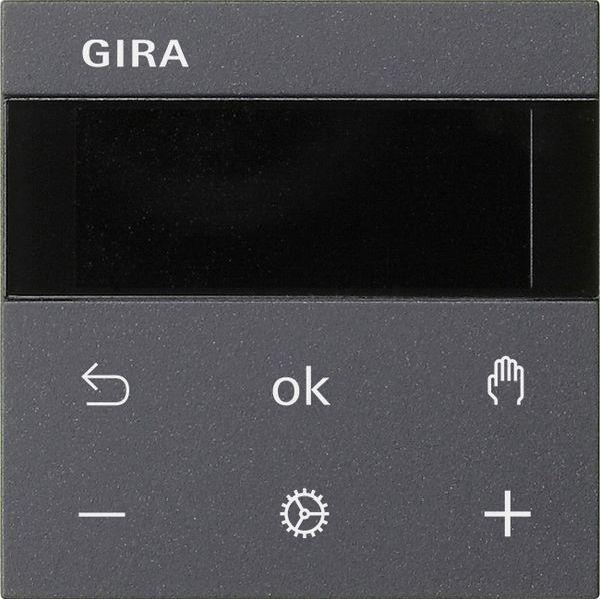 Gira 539328 System 55 Raumtemperaturregler S3000 RTR Display, anthrazit