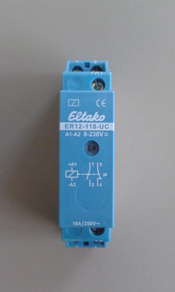 Eltako elektronisches Schaltrelais ER12-110-UC 8-230VUC (22110002)