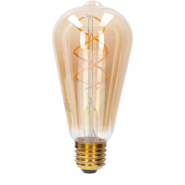 1 STÜCK (VPE) SHADA LED Classic E27 250lm 5W, extra-warmweiss 1800K, ST64 gold, dimmbar, EEC: A (0600474_01)