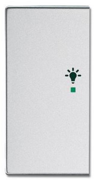 Busch-Jaeger 6231-21-83 Busch-free@home Wippe future® linear 2-fach links, mit Symbol "Licht" alusilber