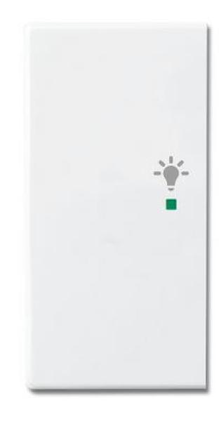 Busch-Jaeger 6231-21-84 Busch-free@home Wippe future® linear 2-fach links, mit Symbol "Licht" studioweiß