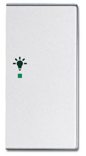 Busch-Jaeger 6231-22-83 Busch-free@home Wippe future® linear 2-fach rechts, mit Symbol "Licht" alusilber