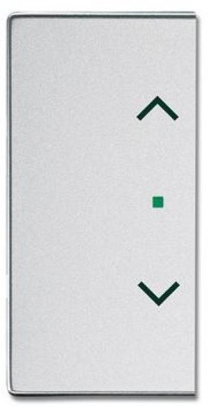 Busch-Jaeger 6232-20-83 Busch-free@home Wippe future® linear 2-fach links/rechts, mit Symbol "Jalousie" alusilber