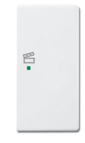 Busch-Jaeger 6233-22-84 Busch-free@home Wippe future® linear 2-fach rechts, mit Symbol "Szene" studioweiß
