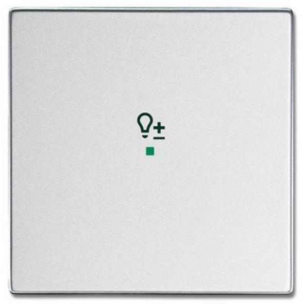 Busch-Jaeger 6234-10-83 Busch-free@home Wippe future® linear 1-fach, mit Symbol "Dimmer" alusilber