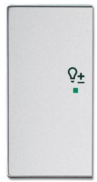 Busch-Jäger 6234-21-83 Busch-free@home Wippe future® linear 2-fach links, mit Symbol "Dimmer" alusilber