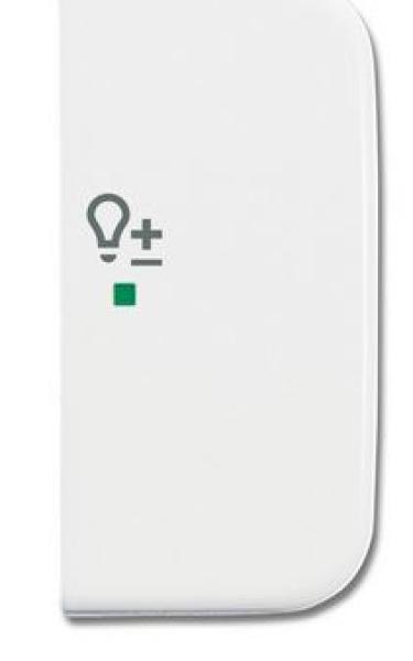 Busch-Jaeger 6234-22-214 Busch-free@home Wippe Reflex SI 2-fach rechts, mit Symbol "Dimmer" alpinweiß