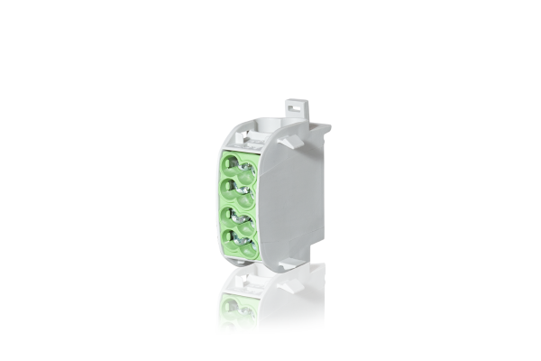 F-Tronic Hauptleitungsabzweigklemme 25mm² 1-polig, 4 Klemmstellen, PE grün (7110190)