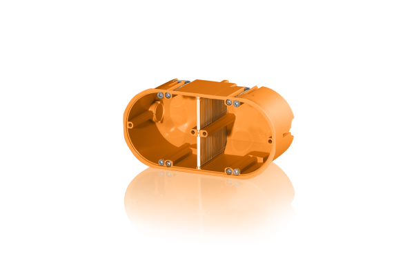 1 STÜCK F-Tronic Hohlwandgerätedose massiv 2-fach HW20 (7350062)