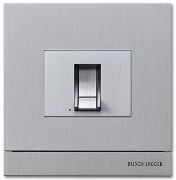 Busch-Jaeger 83100/70-660 Türkommunikation Außenstation mit Fingerprint-Modul Frontplatte Edelstahl Oberfläche gebürstet edelstahl