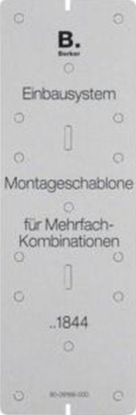 Berker 91844 Integro Montageschablone 3-fach Karton grau Karton