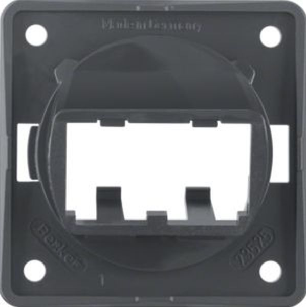 Berker 945592505 Integro Tragplatte 2-fach für MINI-COM Module anthrazit glänzend