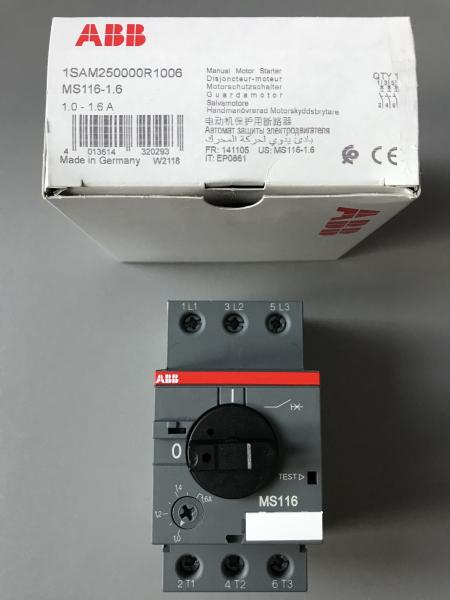 ABB Motorschutzschalter MS116-1.6 (1,00-1,60A)