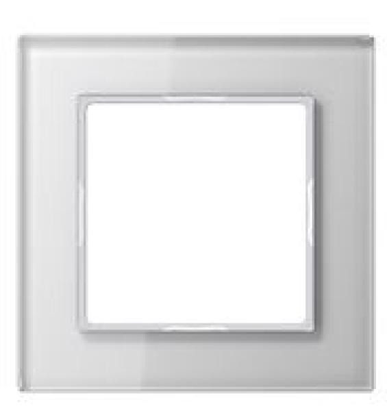 Jung AC581GLWW Rahmen 1-fach, A-Creation-Glas alpinweiss ***RESTPOSTEN***