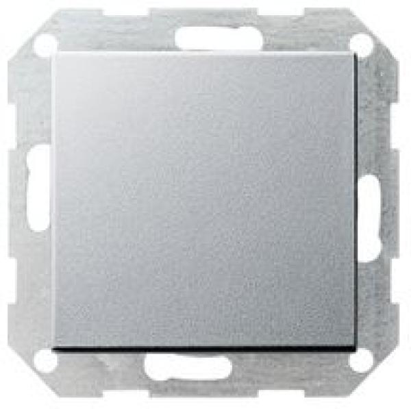 Gira 012726 System 55 Tastschalter mit Wippe Kreuzschalter Farbe Aluminium lackiert ***RESTPOSTEN***