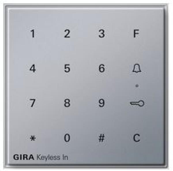 Gira 260565 TX44 Keyless In Codetastatur Farbe Aluminium