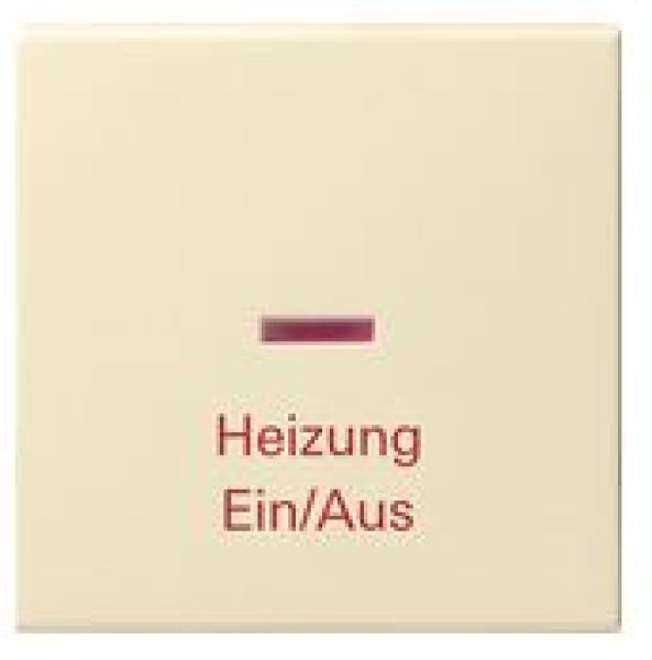 Gira 067801 System 55 Kontrollwippe mit Aufdruck Heizung Ein/Aus Cremeweiß glänzend ***RESTPOSTEN***