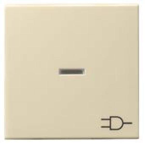 Gira 020901 System 55 Kontrollwippe und Symbol Steckdose Cremeweiß glänzend ***RESTPOSTEN***