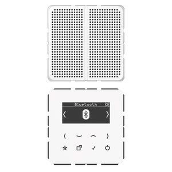 Jung DABCD1BTWW Smart Radio DAB+ mit Bluetooth-Set Mono, alpinweiss