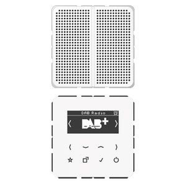 Jung DABCD1WW Smart Radio DAB+ Set Mono, alpinweiss