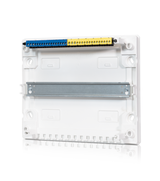 F-Tronic Aufputz-Kleinverteiler VISION, 1-reihig, 12+2 Module, Schraubklemme VISION12+2ST (7220208)