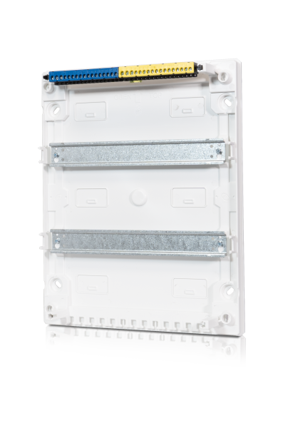 F-Tronic Aufputz-Kleinverteiler VISION, 2-reihig, 24+4 Module, Schraubklemme, VISION24+4ST (7220210)