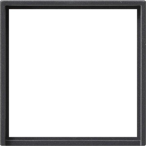 Gira System 55 anthrazit, Zwischenrahmen 50x50 quadratisch 028228