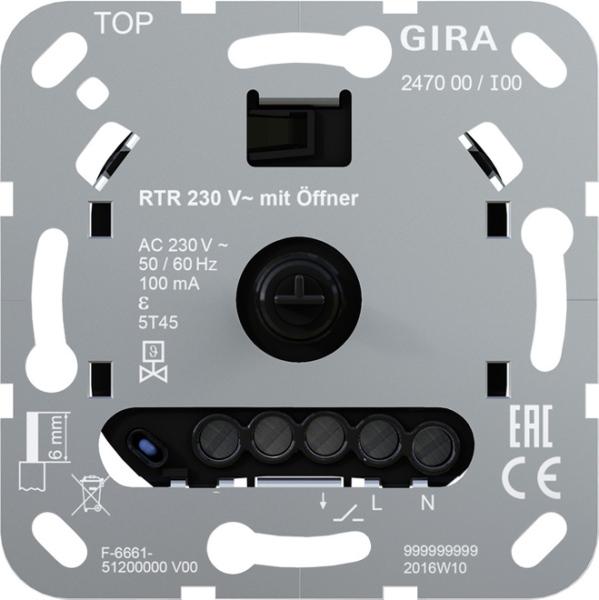 Gira 247000 Raumtemperaturregler-Einsatz 230V Öffner