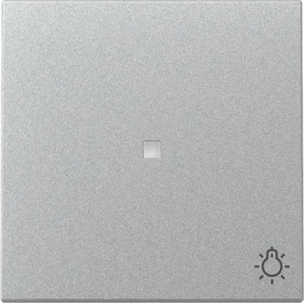 Gira 367426 System 55 Kontrollwippe und Symbol Licht Farbe Aluminium lackiert