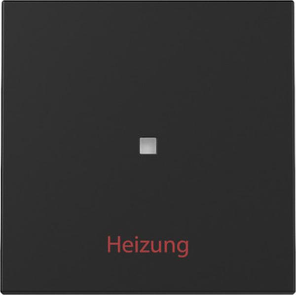 Gira 3678005 System 55 Kontrollwippe und Aufdruck Heizung Ein Aus Schwarz matt