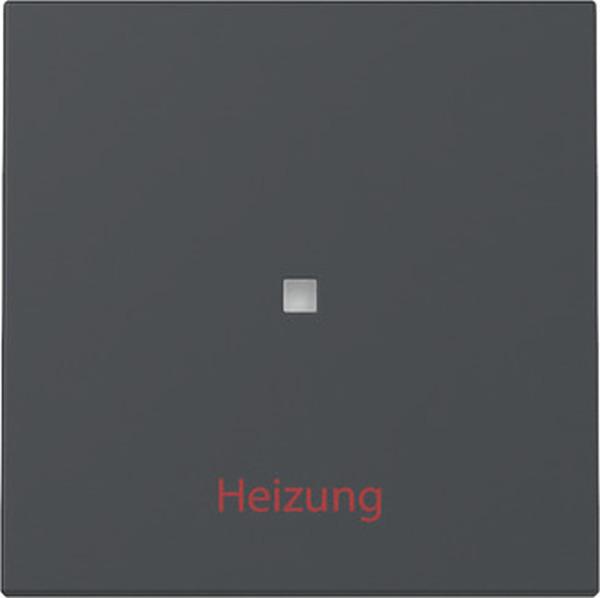 Gira System 55 anthrazit, Wippe "Kontroll Heizung-Ein/Aus" 367828